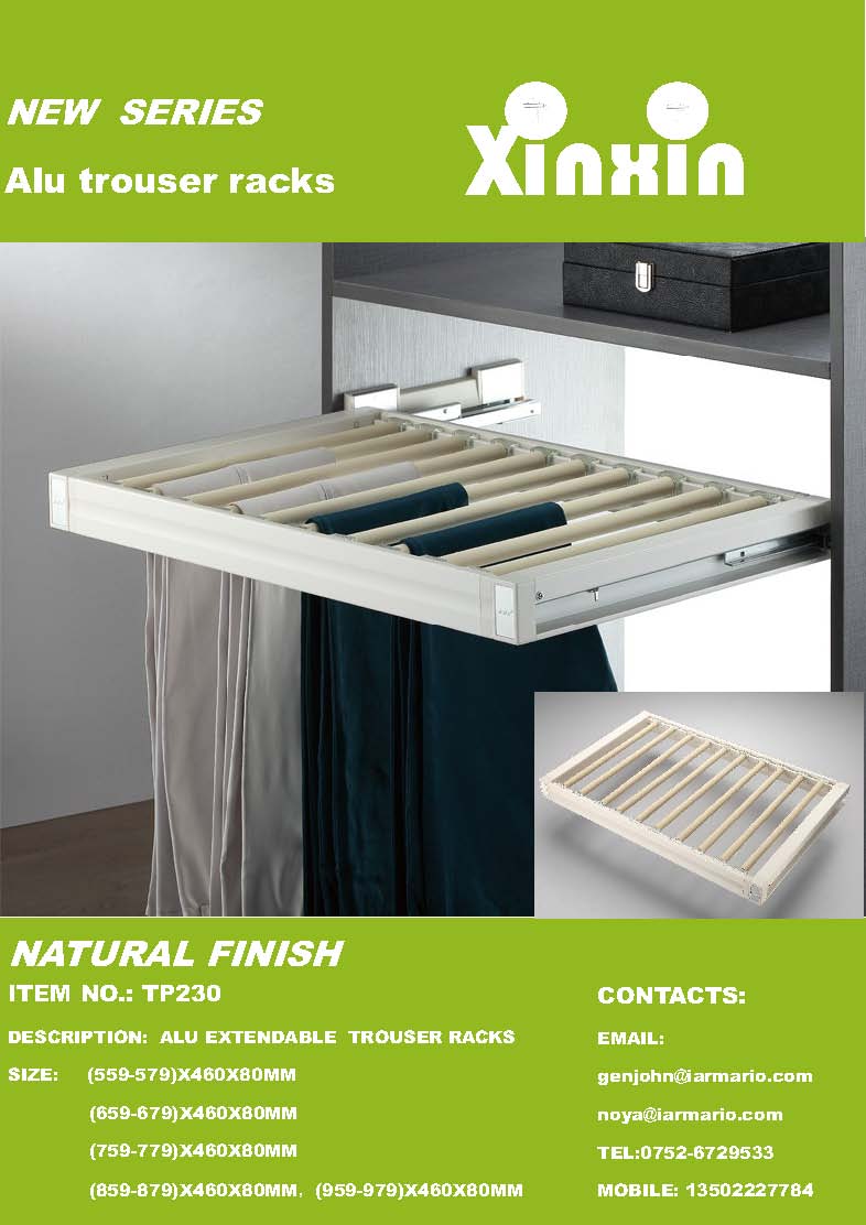 Alu trouser rack