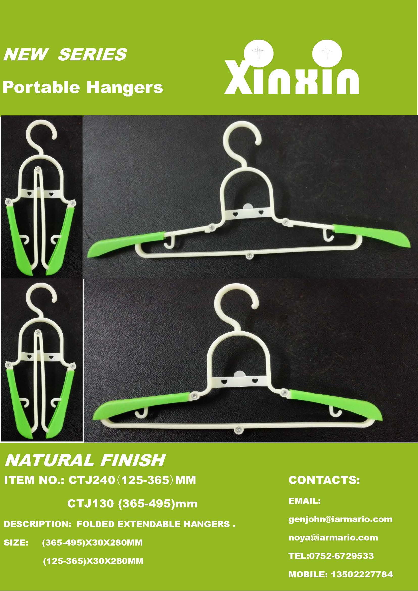 Foldable hanger